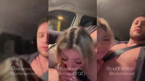 Jully Queiroz pagando boquete e transando no carro